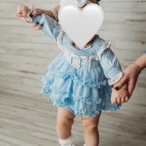 Evie’s Clothing Closet Baby Blue Ruffle Dress